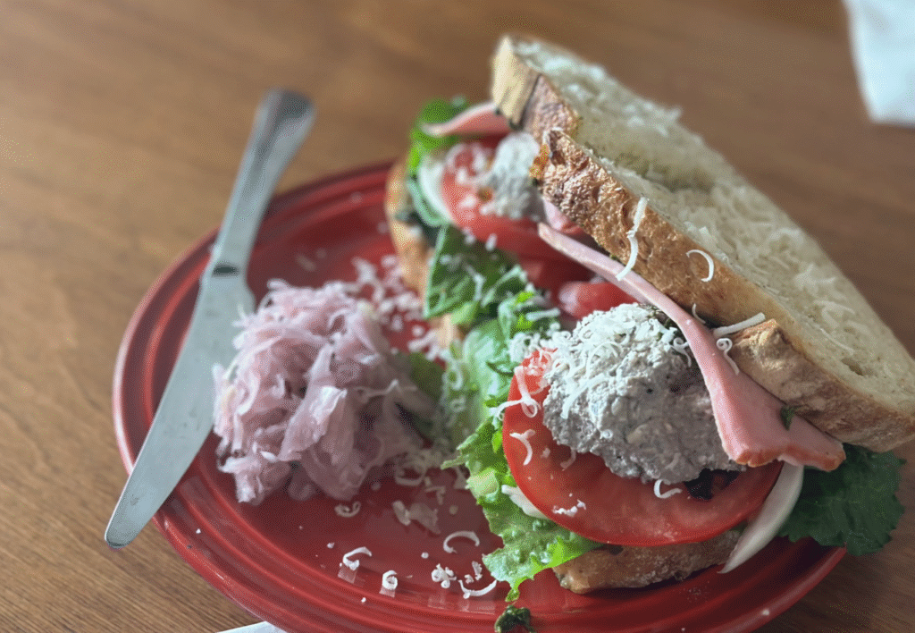 Best Brunch in Mangwon - OTSEP black olive BLT sandwich