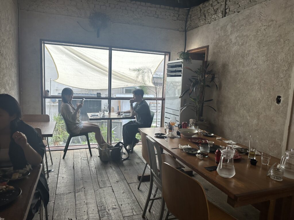 Mangwon OTSEP café interior with natural light and homey décor