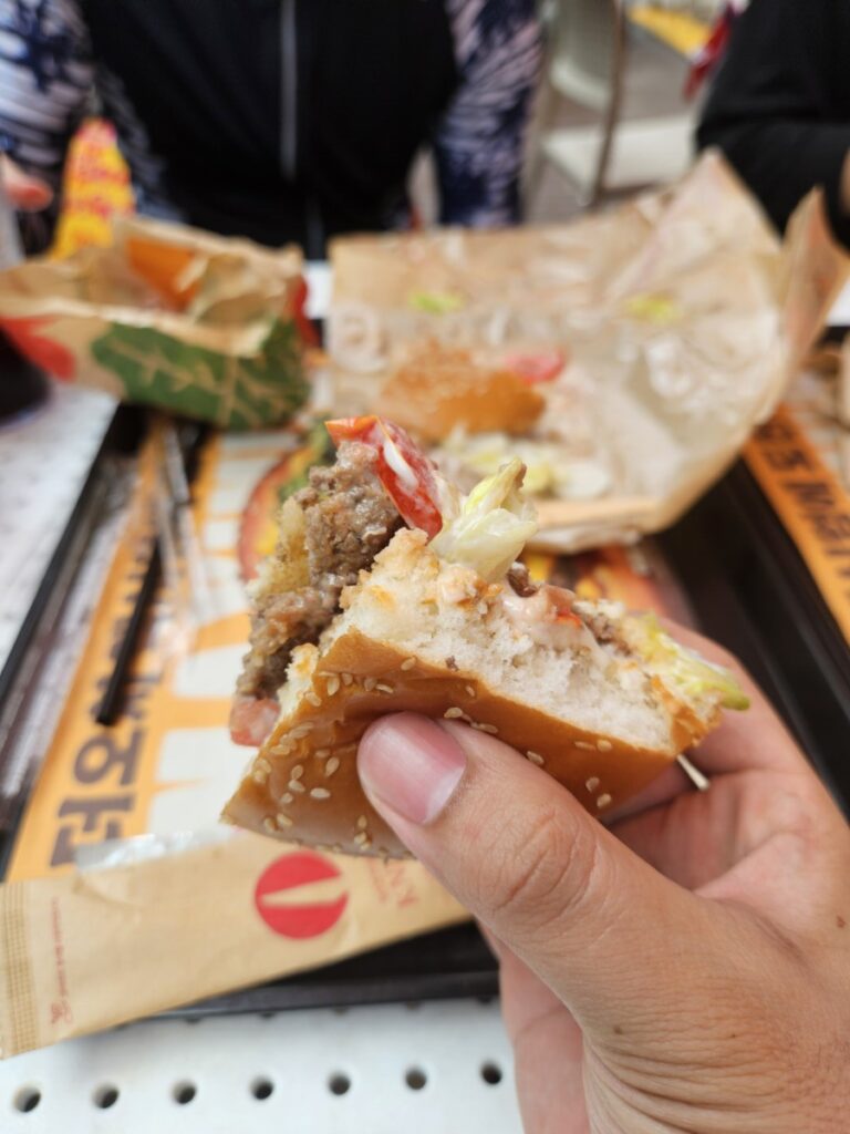 food clock burger king in ocean world